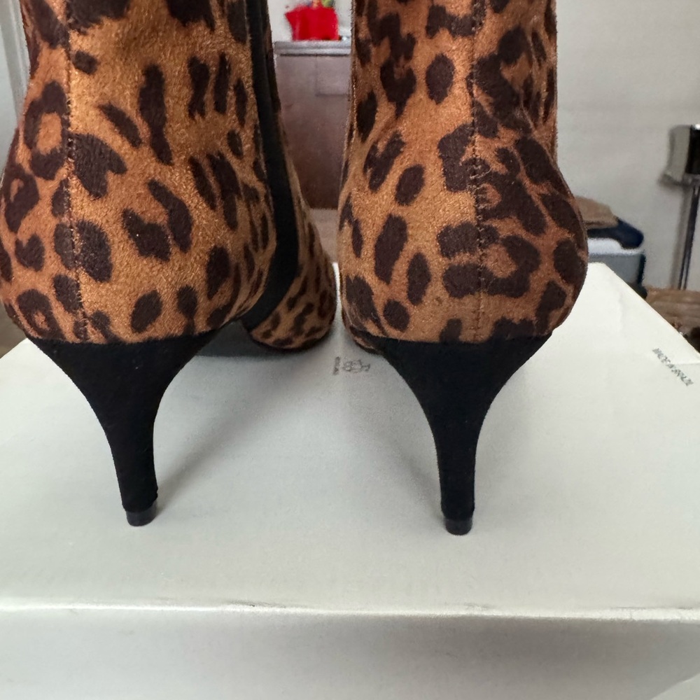 Ann Taylor Animal Print Ankle Booties - Picture 4 of 8